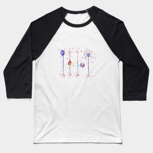 Four types of neurons Baseball T-Shirt